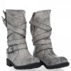 botine de damă Crystal Shoes gri 1050